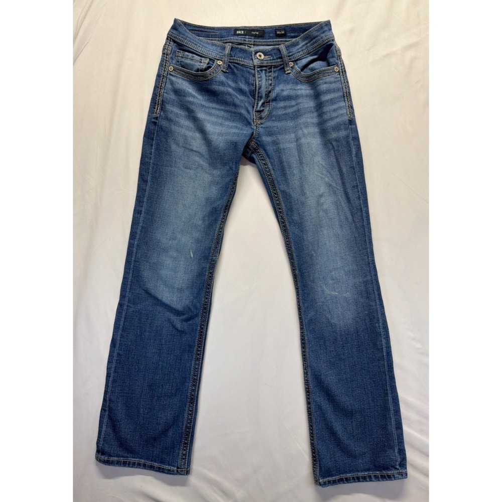 Buckle BKE Carter Jeans Mens 30x30 (Fits 31x30) Blue Denim Cotton Straight Leg‎